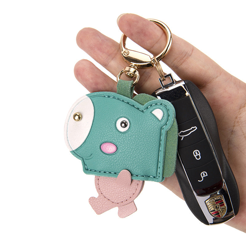 Wholesale Cartoon Leather Access Card Case Keychain