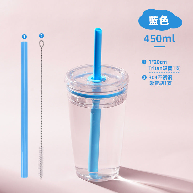 Wholesale Candy colored straw water cup