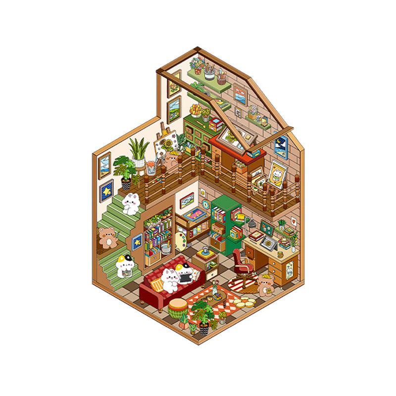 Wholesale My little house series 3D three-dimensional landscape sticker notebook DIY