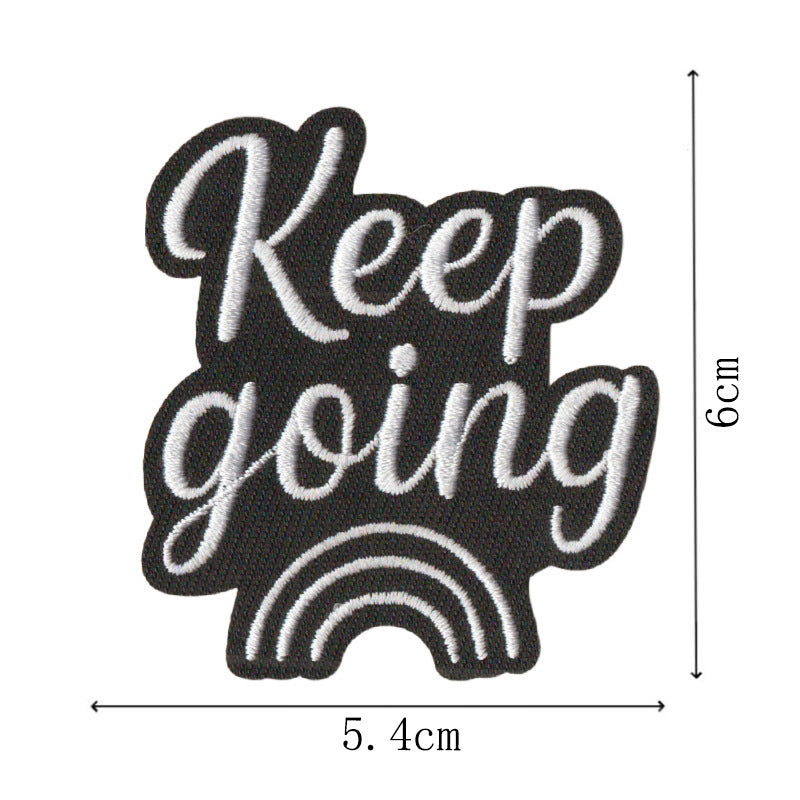 Wholesale Trendy Letter Embroidered Iron On Patches Set Of 9 Stylish DIY Craft Supply For ets Bags Towels