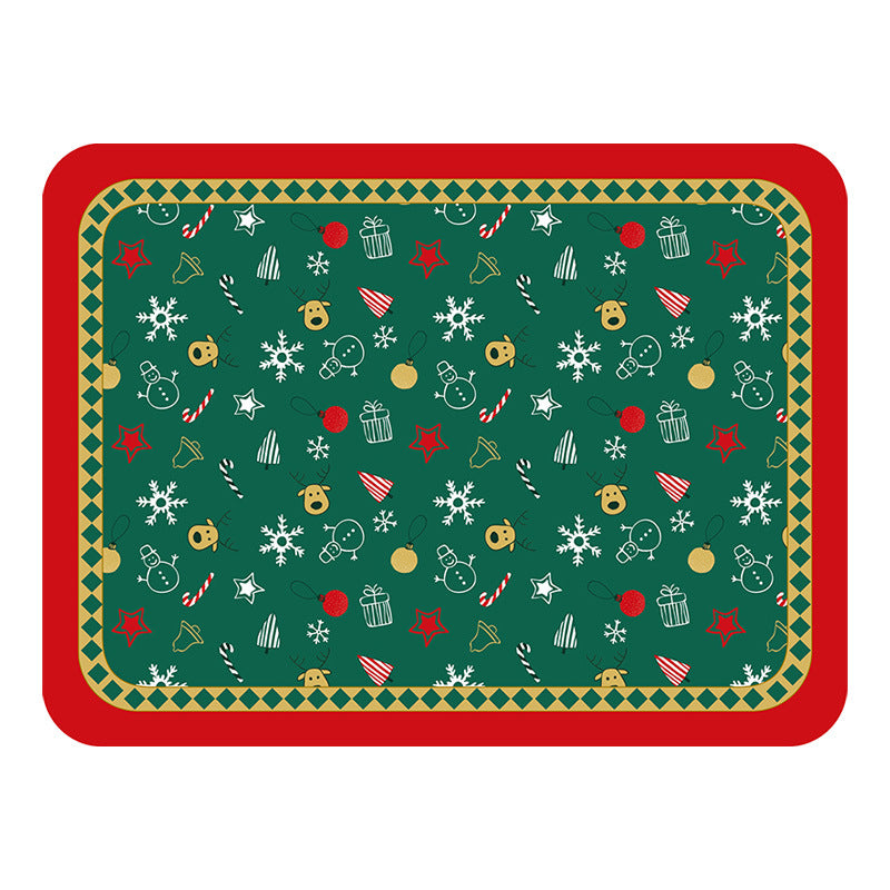 Wholesale Christmas Placemat Leather Western Placemat