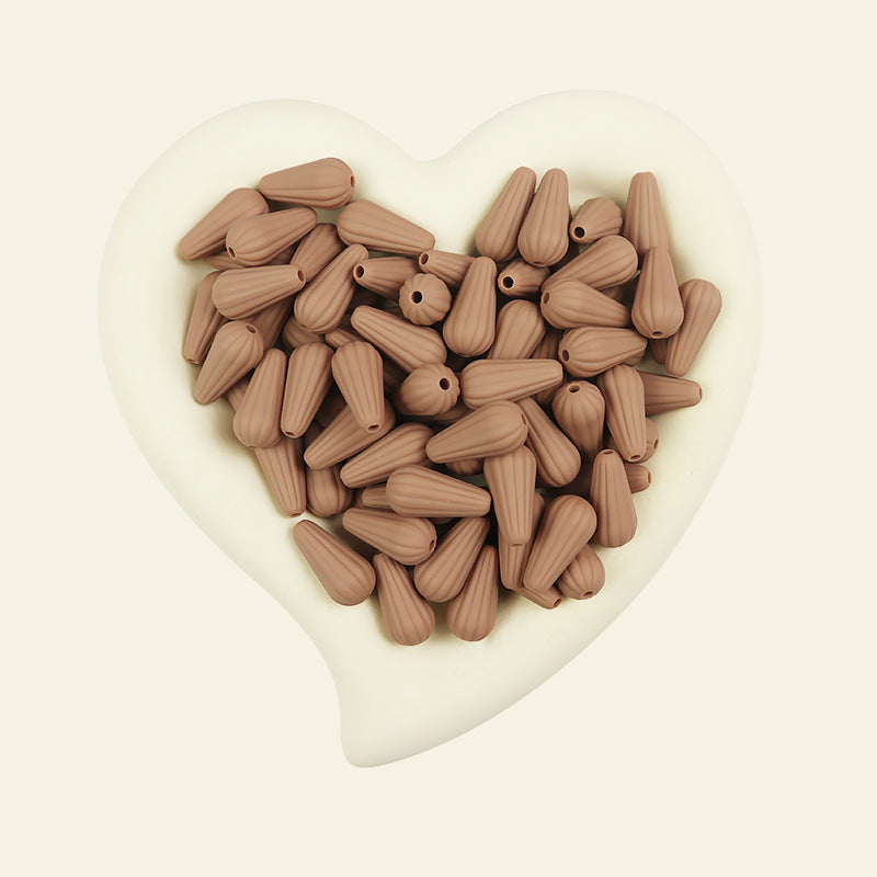 Wholesale 10PCS 22mm Monochrome DIY Accessories Silicone Beads