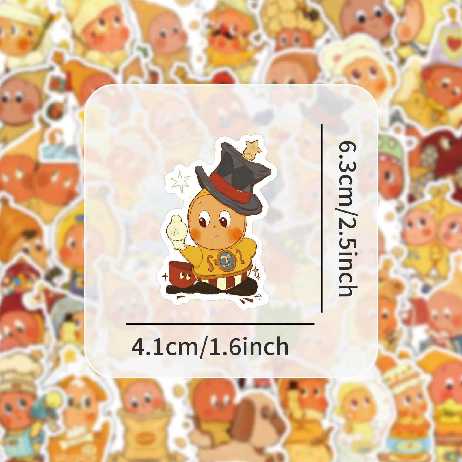 Wholesale 50 Cute Cartoon Star People Waterproof Vinyl Stickers OLY Exclusive