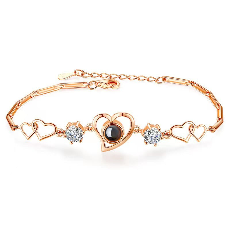 Wholesale Love Copper Plated Projection Copper Bracelets