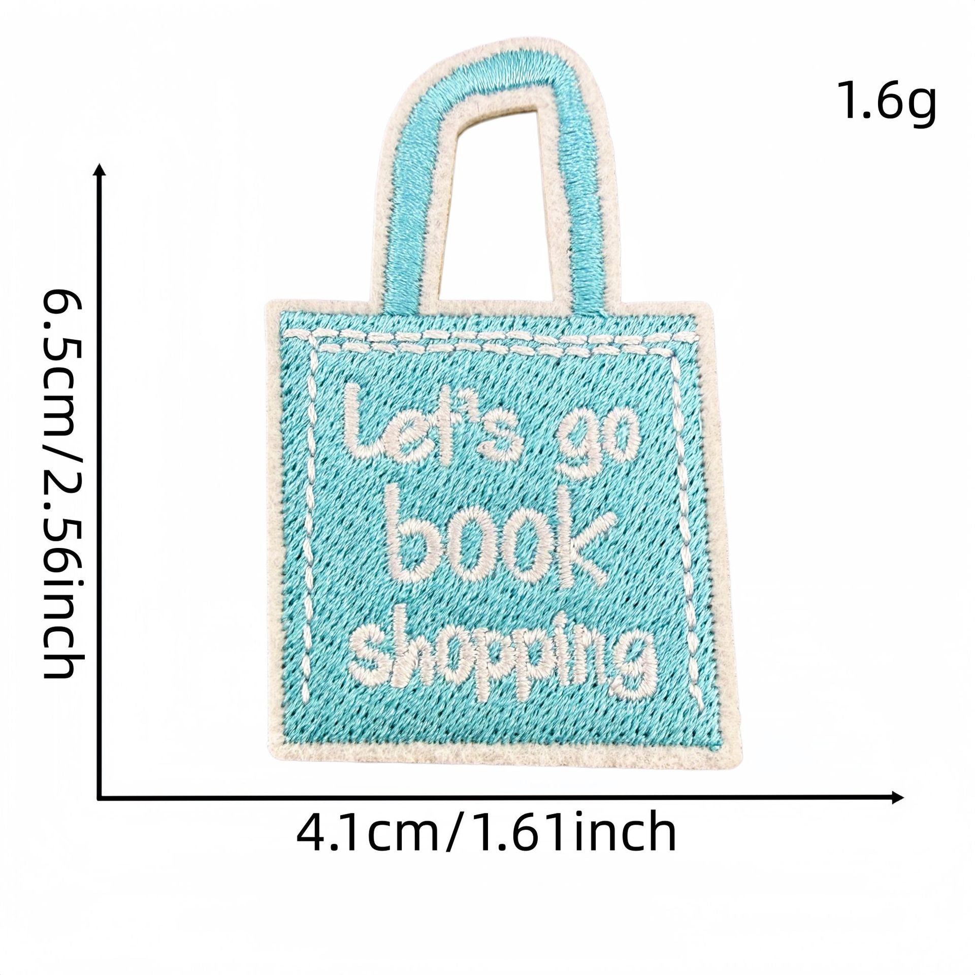 Wholesale Pink Reading Theme Embroidered Patches Book Decorative Stickers 15Pcs For Clothes Bags DIY Gift Boutique Resale