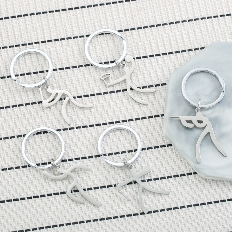 Wholesale Sports Matchman Stainless Steel Keychain