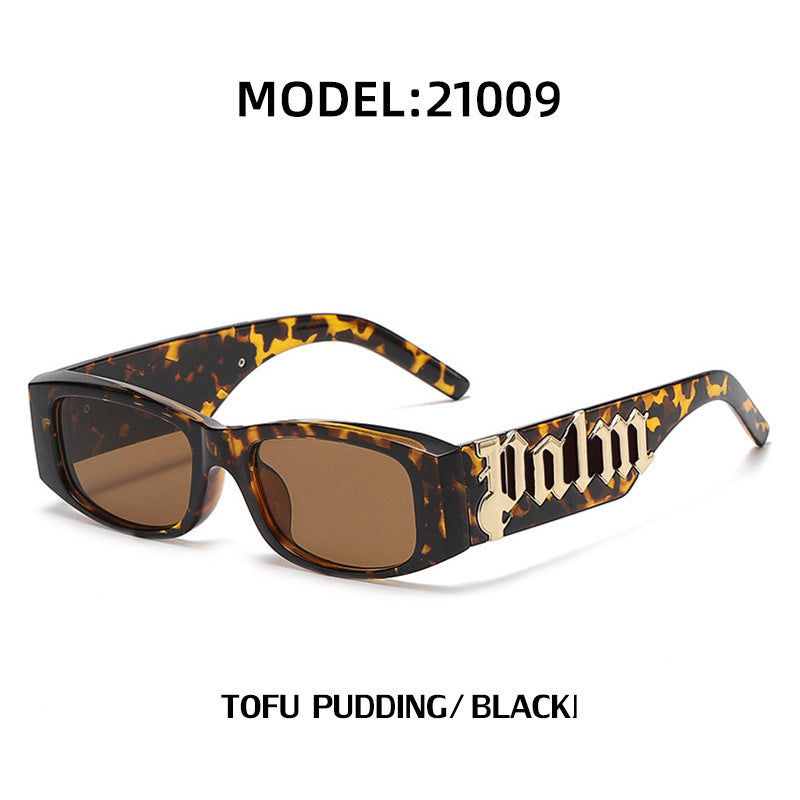 Wholesale Small Frame Fashion Wide Temples Anti-ultraviolet Sunglasses