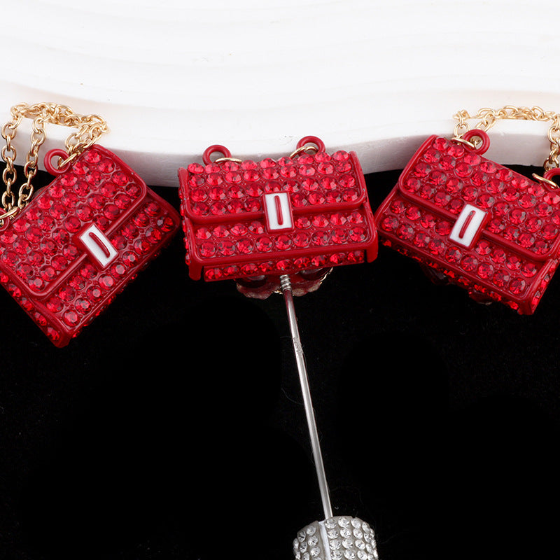 Wholesale Heavy Industry Chain Bag with Fully Drilled Straight Hole Beads