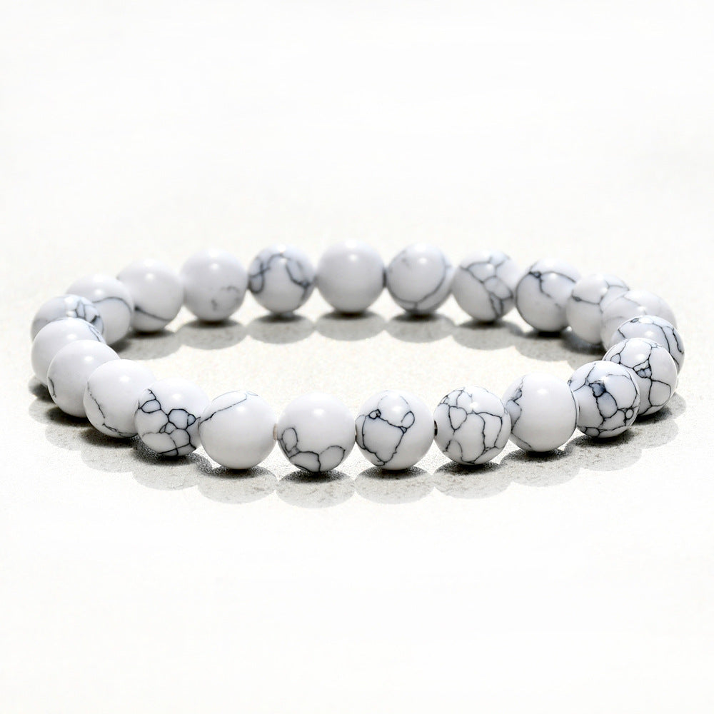 Wholesale New Chinese bracelet 8mm round beads natural stone bracelet