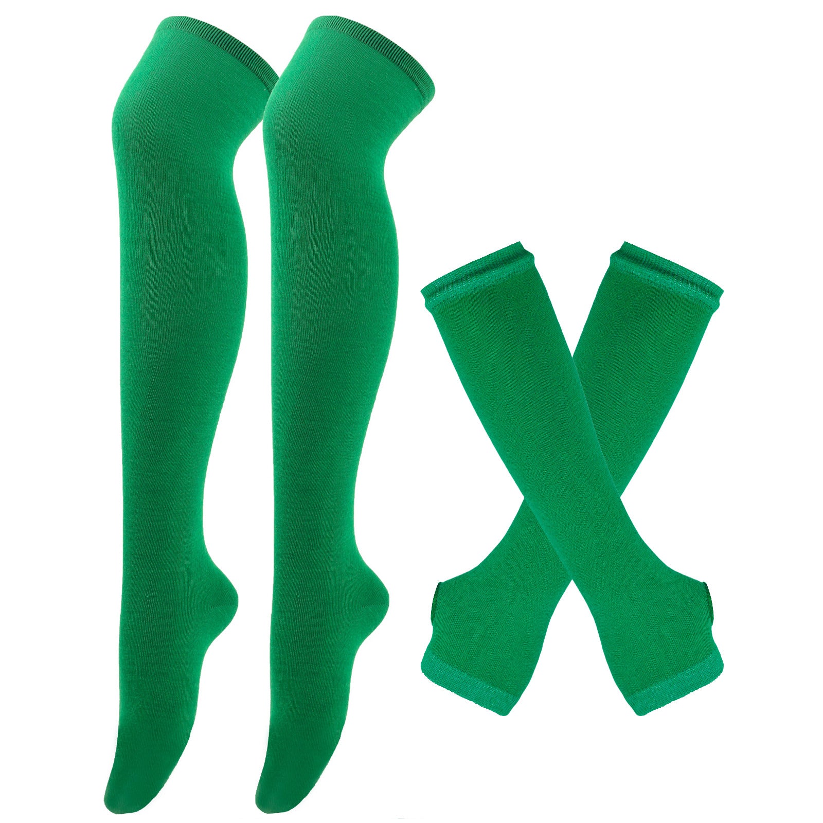 Wholesale Halloween Christmas Funny Striped Gloves Long Socks Set