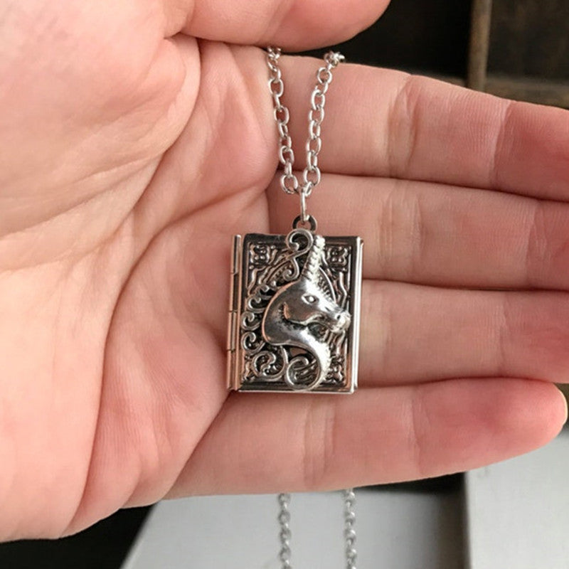 Wholesale book lock necklace, photo lock gift book pendant