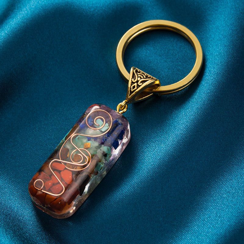 Wholesale Creative Colored Stone Keychains