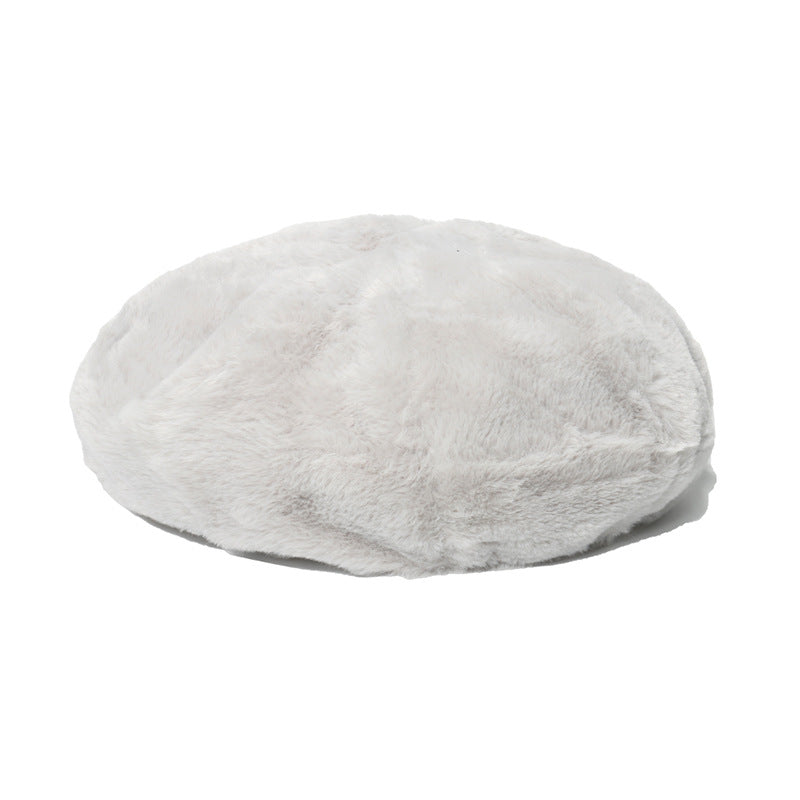 Wholesale Autumn and Winter Solid Color Furgora Beret