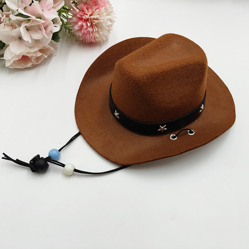 Wholesale Mexico Western Cowboy Hat Birthday party Hat Sunshade Sunscreen Hat Mini Pet Hat