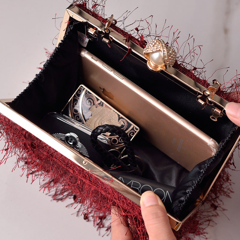 Wholesale Tassel Dinner PU Handbags