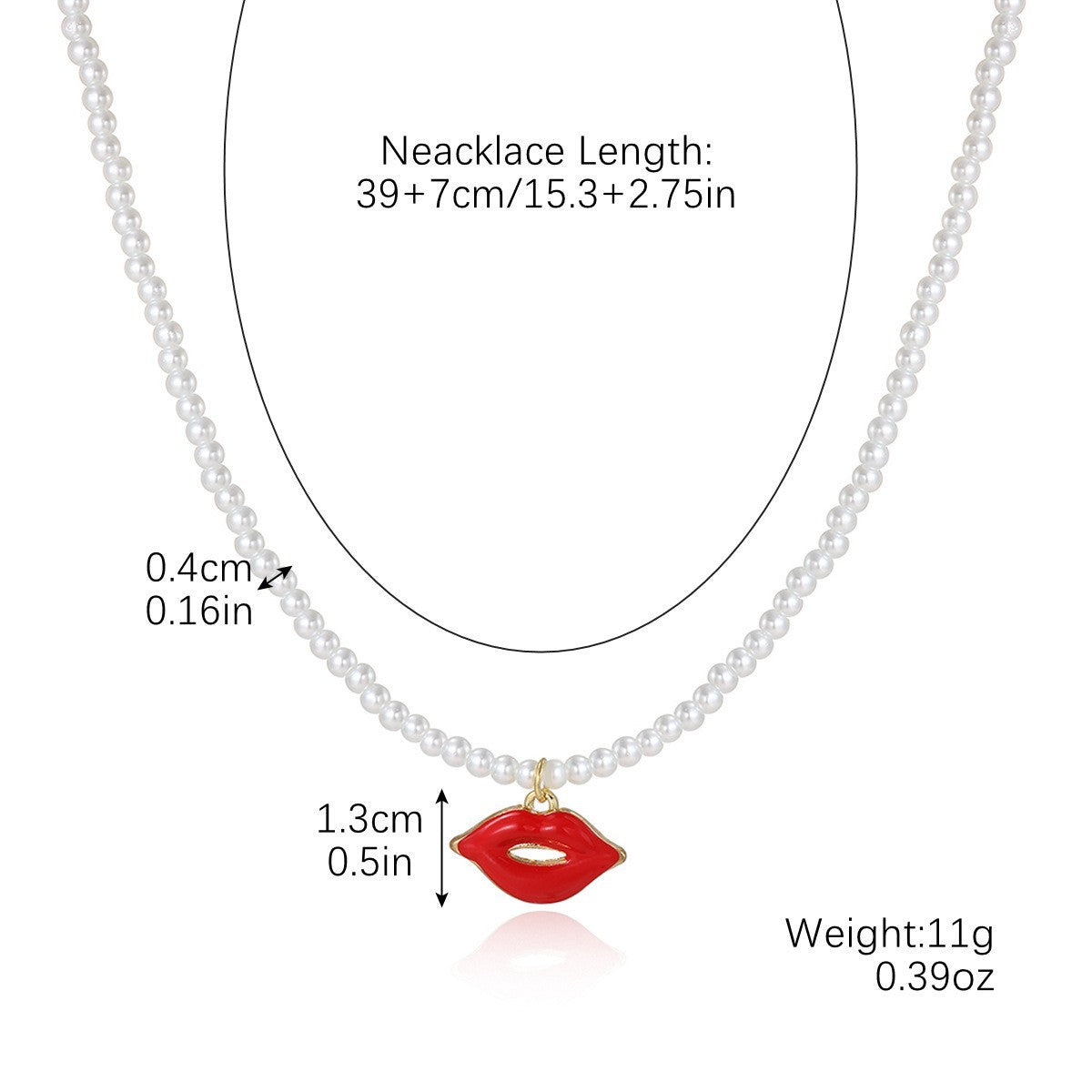 Wholesale Valentine' s Day  Bow Red Rose Love   Necklace