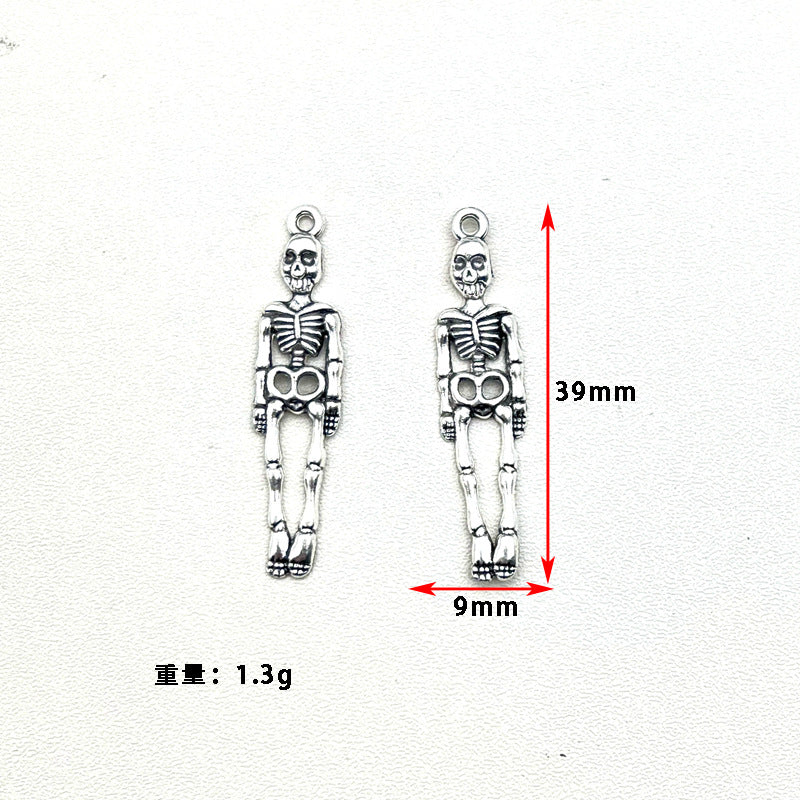 Wholesale Skull Pendant Charms Zinc Alloy Skeleton Earring DIY Jewelry Accessory For  Party Fashion Accessory Boutique Resale