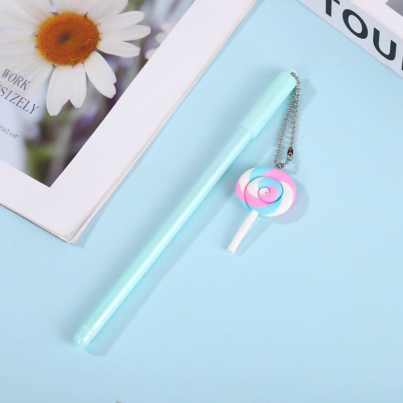 Wholesale Creative Lollipop Pendant Plastic Gel Pen