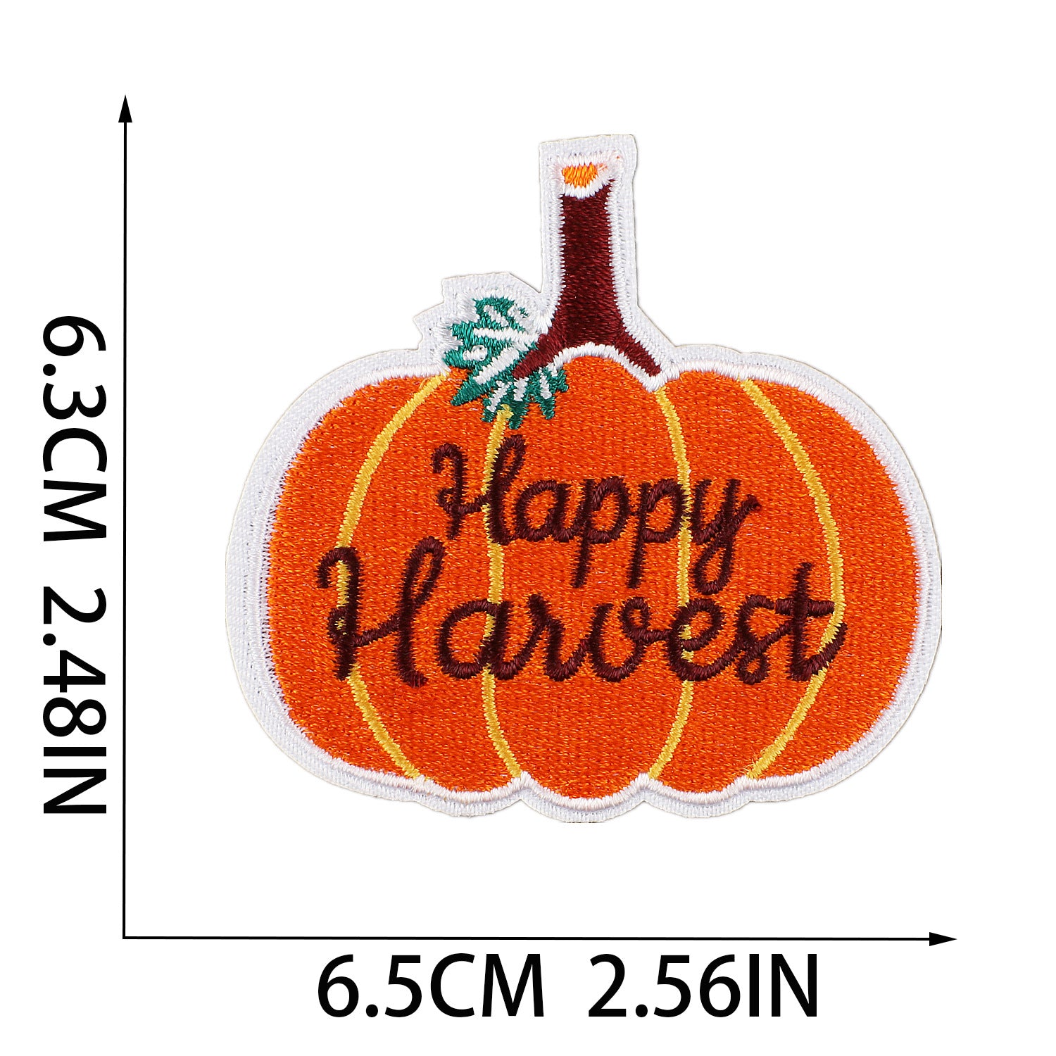 Wholesale Embroidered Patches Thanksgiving Theme Pumpkin Maple Leaf Corn Polyester Thread DIY Clothing Decorative Craft Supply