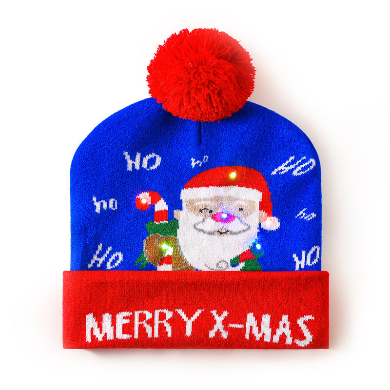 Wholesale Christmas hat  colorful woolen hat