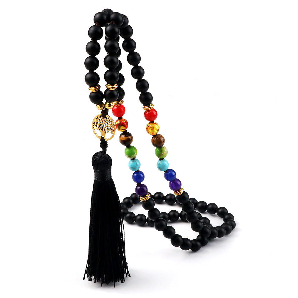 Brazalete de amatista de tigre estirado de tigre con cuentas de 8 mm