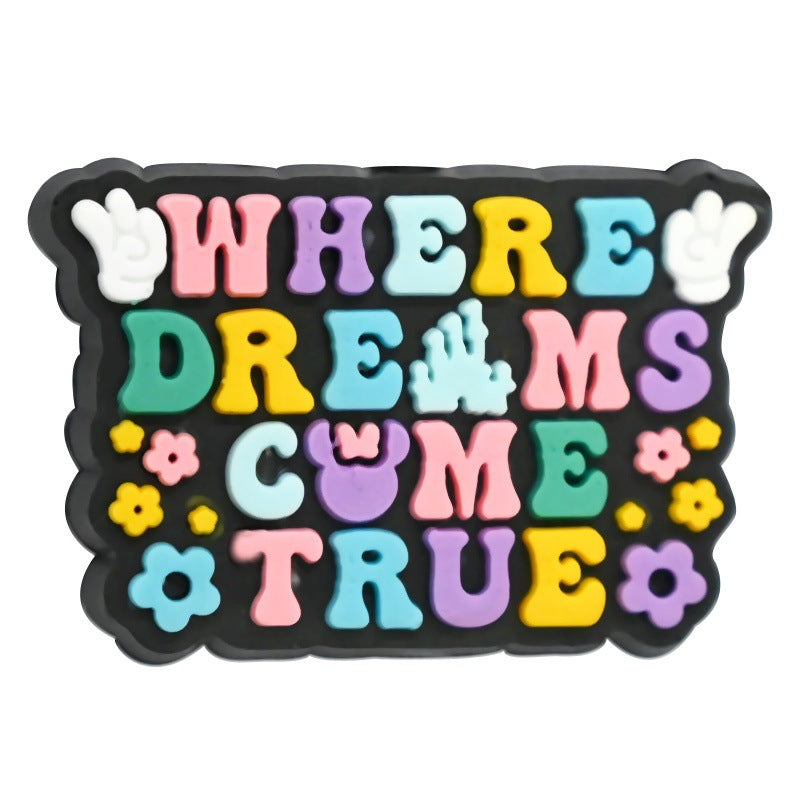 Wholesale Random 100pcs Creative Phrase Series Focal Beads
