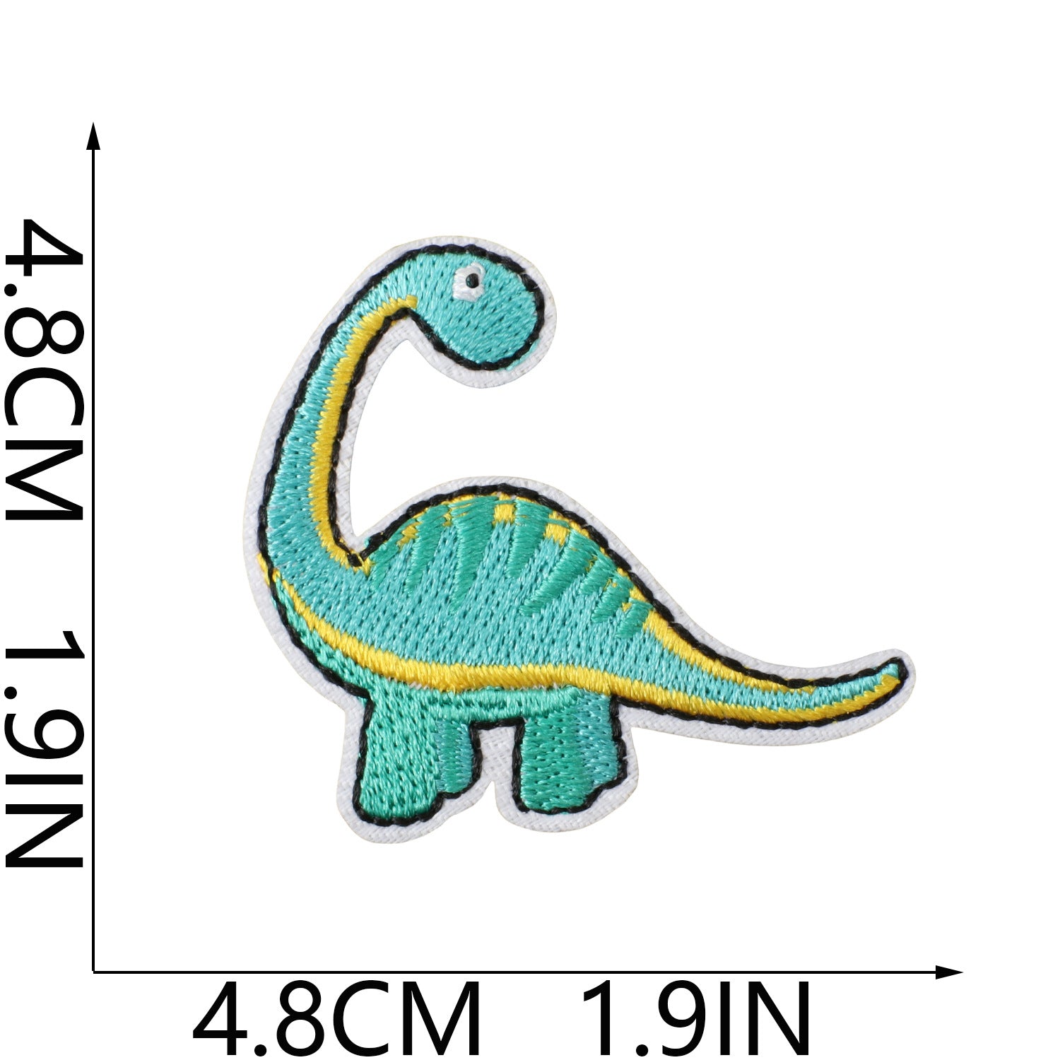 Wholesale Fashion Dinosaur Embroidered Iron On Patches For Kids Clothing Decorative Accent Gift