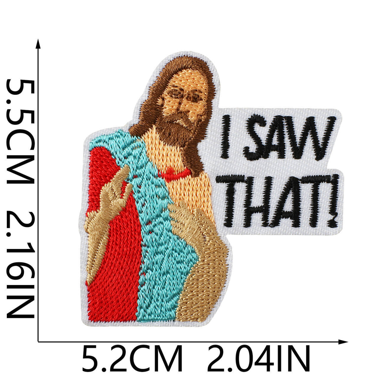 Wholesale Funny Blessing Motif Embroidery Patch European Figure Clothing Decorative Accent Resale
