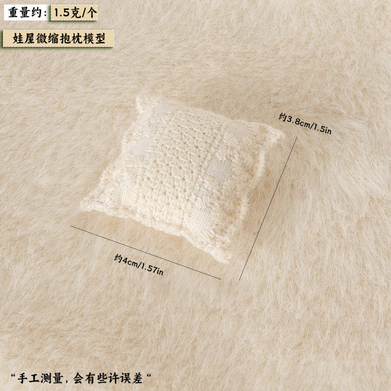 Wholesale Miniature Pillow Sofa Pillow Living Room Model Doll Accessories