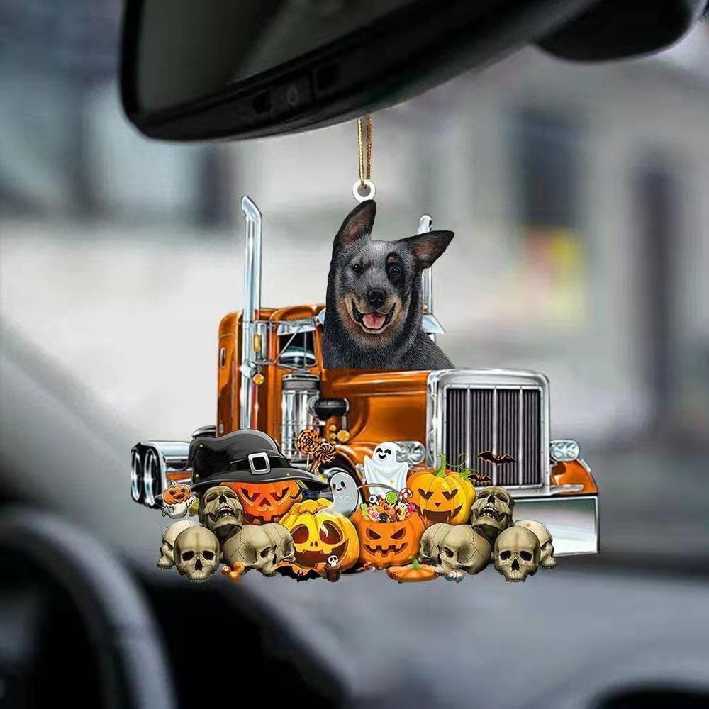 Wholesale Halloween Theme Pumpkin Cat Dog Car Acrylic Ornaments