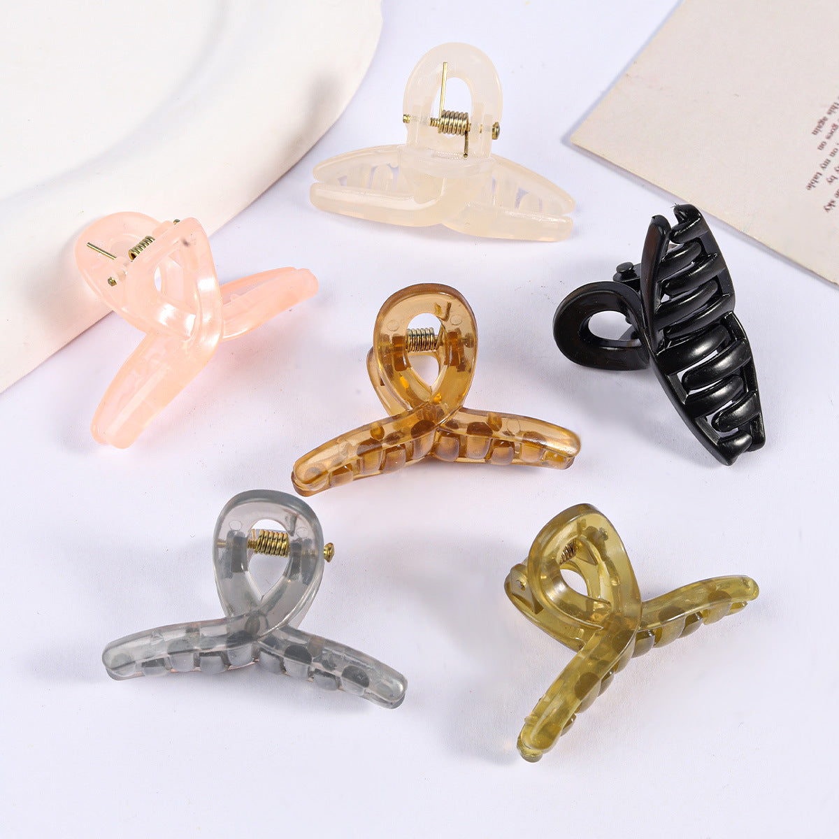 Wholesale Style Summer Translucent Mini Grab Clip