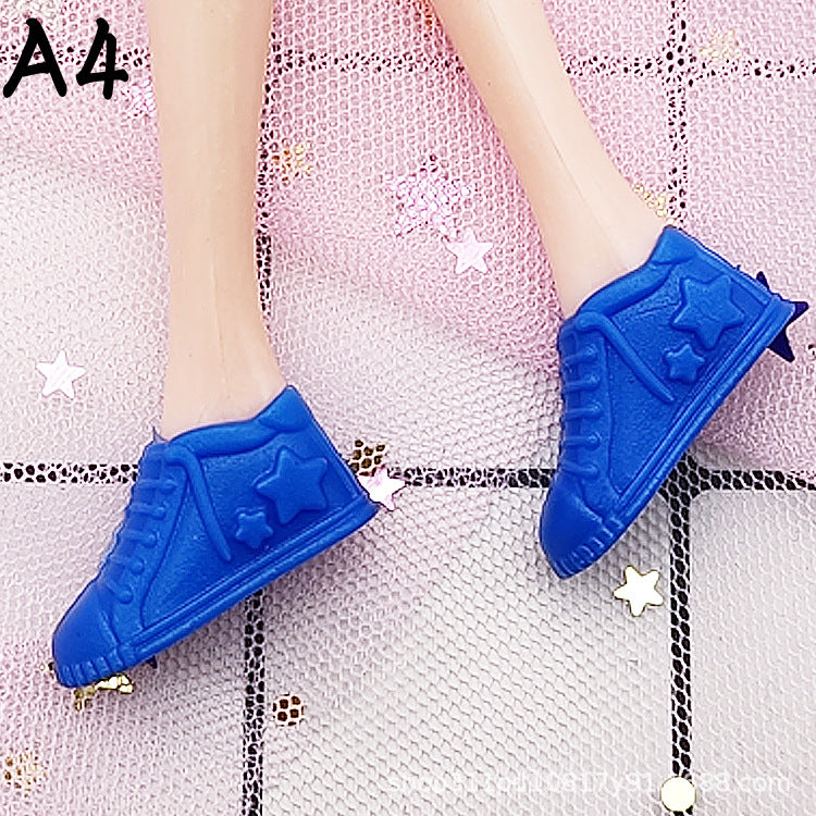 Wholesale 30cm High Heels Black Shoes Sandals Girls Play House Toy Accessories Shoes Gift