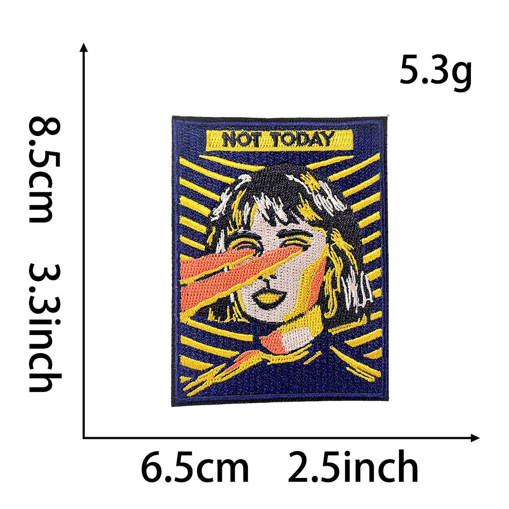 Wholesale Polyester Embroidered Iron On Patches 10 Styles Chic Decorative Coat Badges DIY Clothing Accessory Gift Boutique Resale