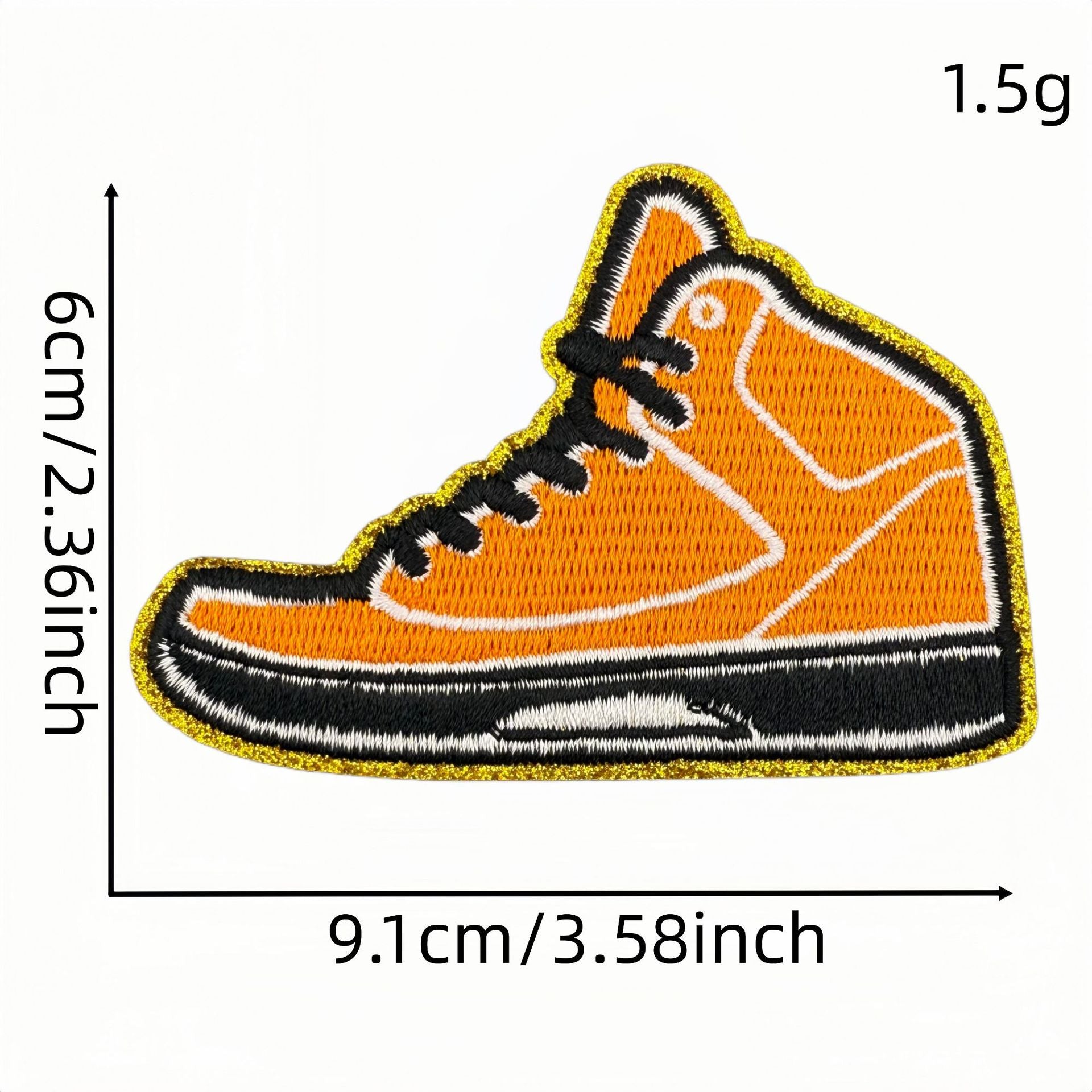 Wholesale Basketball shoe series embroidery DIY patches