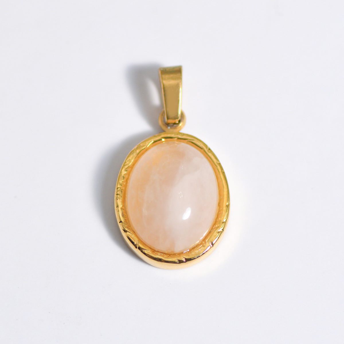 Wholesale Stainless Steel Natural Stone Oil Drop Necklace Jewelry