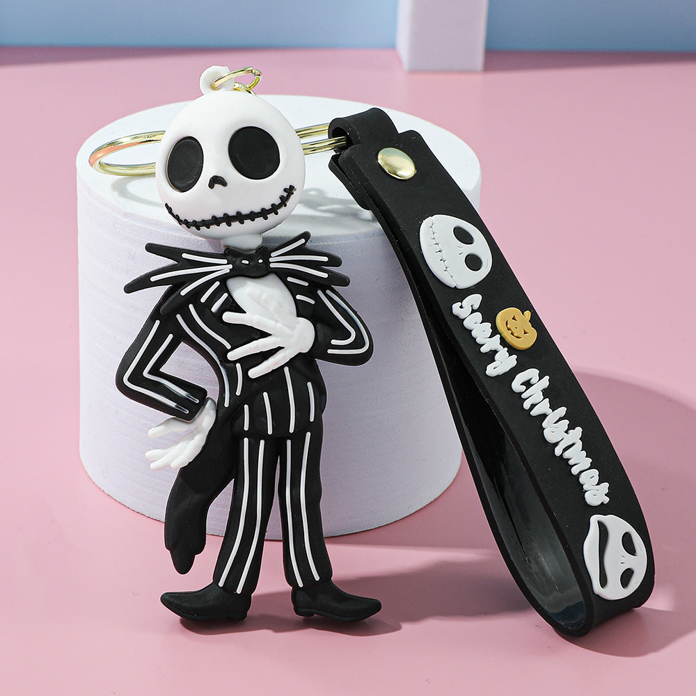 Wholesale PVC Keychain  Skull Design Cute Car Key Accessory Gift For Fans