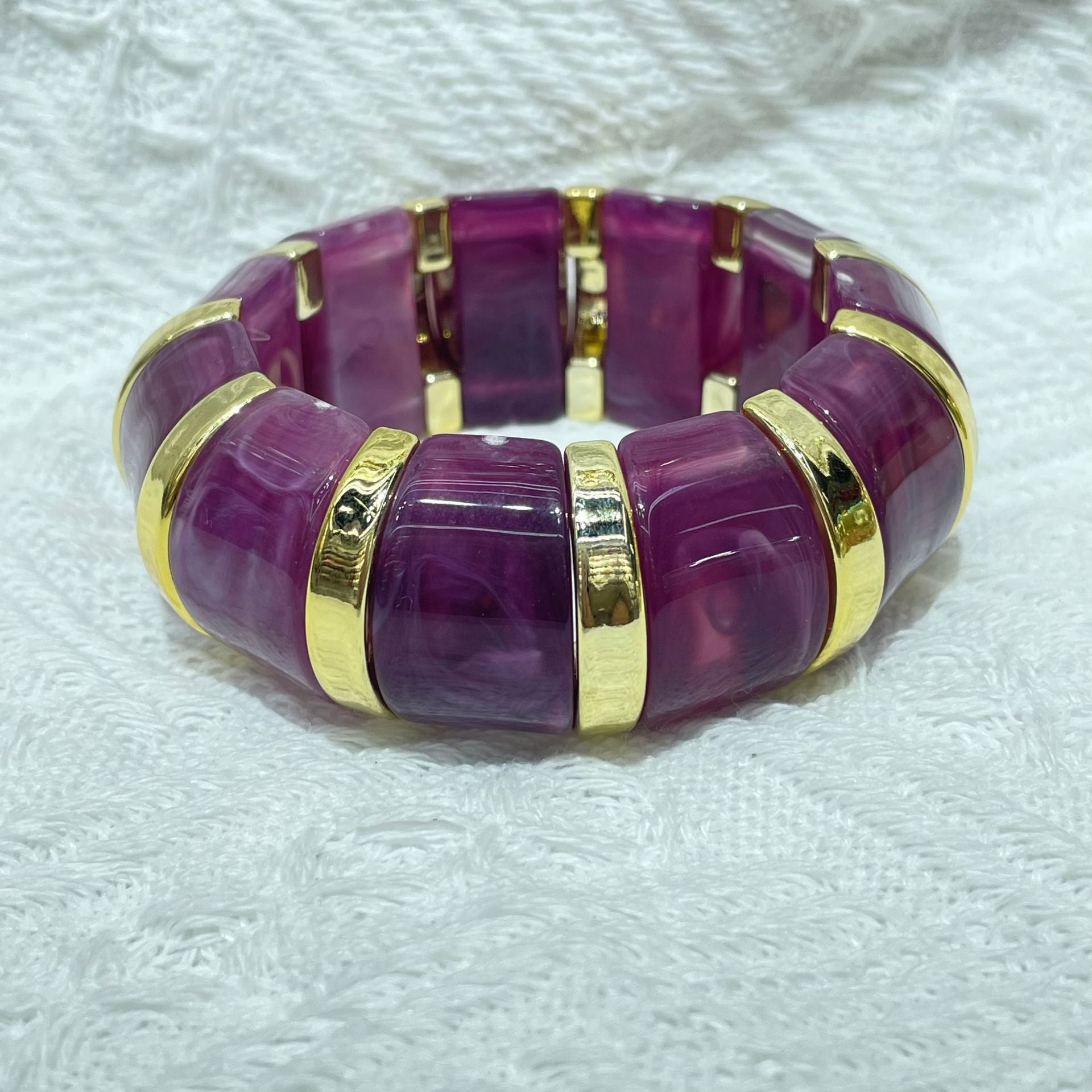 Wholesale New  Acrylic Stamping Rope Simple Maillard Bracelet