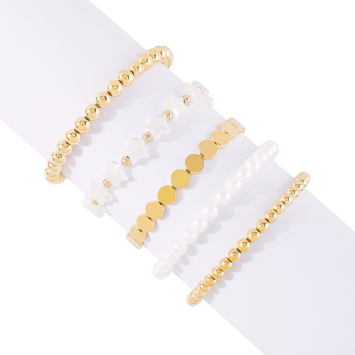 Wholesale Niche Design Pearl CCB Beaded Multi-layer Bracelet