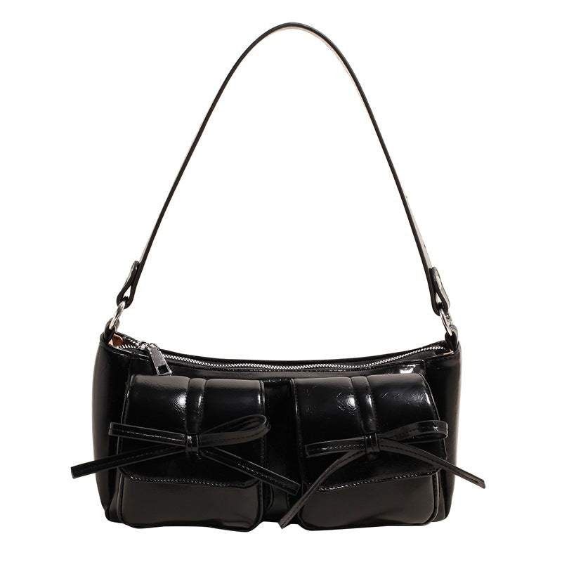 Wholesale Fashion bag winter simple casual small square bag bow crossbody bag