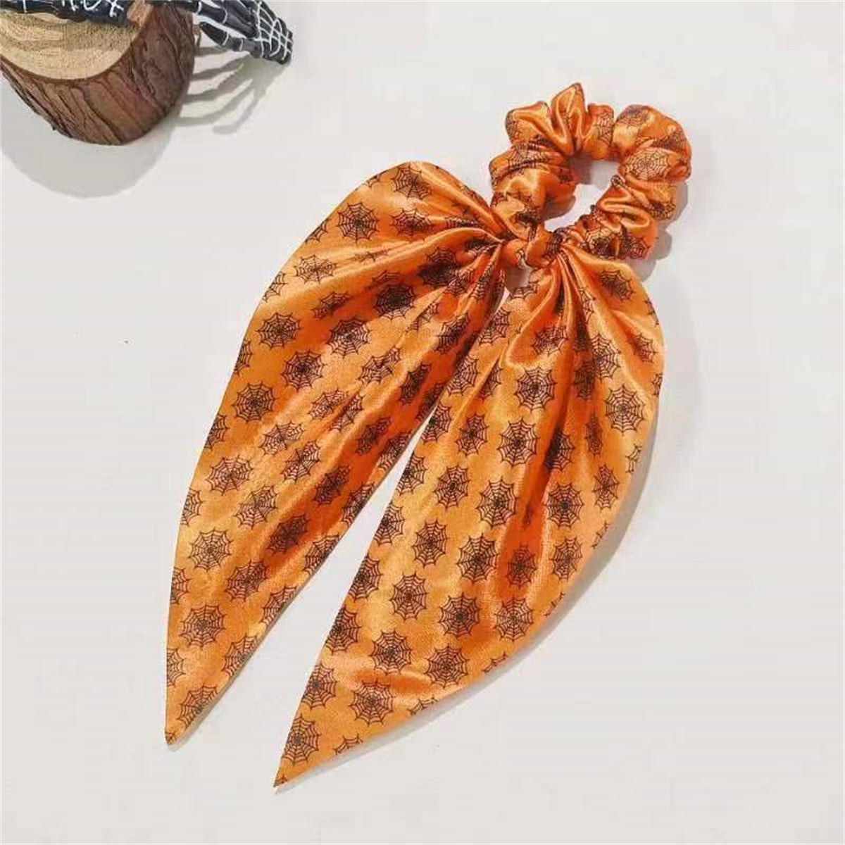 Wholesale Halloween Funny Ghost Skull Pumpkin Versatile Fabric Ribbon Scarf Headband