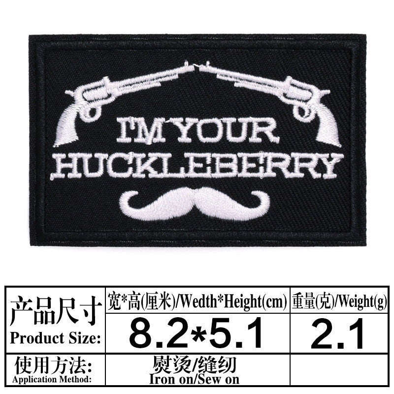 Wholesale Black White Letter Embroidery Patch Chic Decorative Cloth Badge For Jeans Party Craft Supply