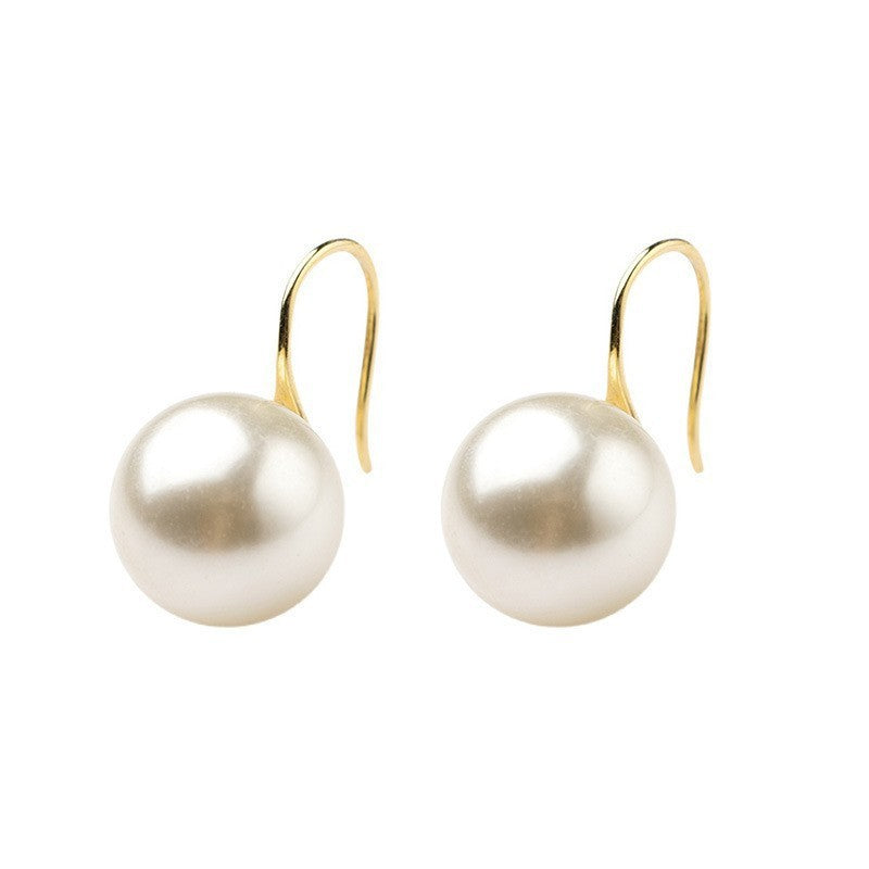 Wholesale Simple Retro Silver Gold Plated Earrings