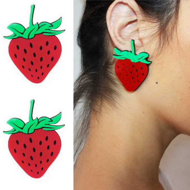 Wholesale Fruit and Vegetable Series Acrylic Earrings