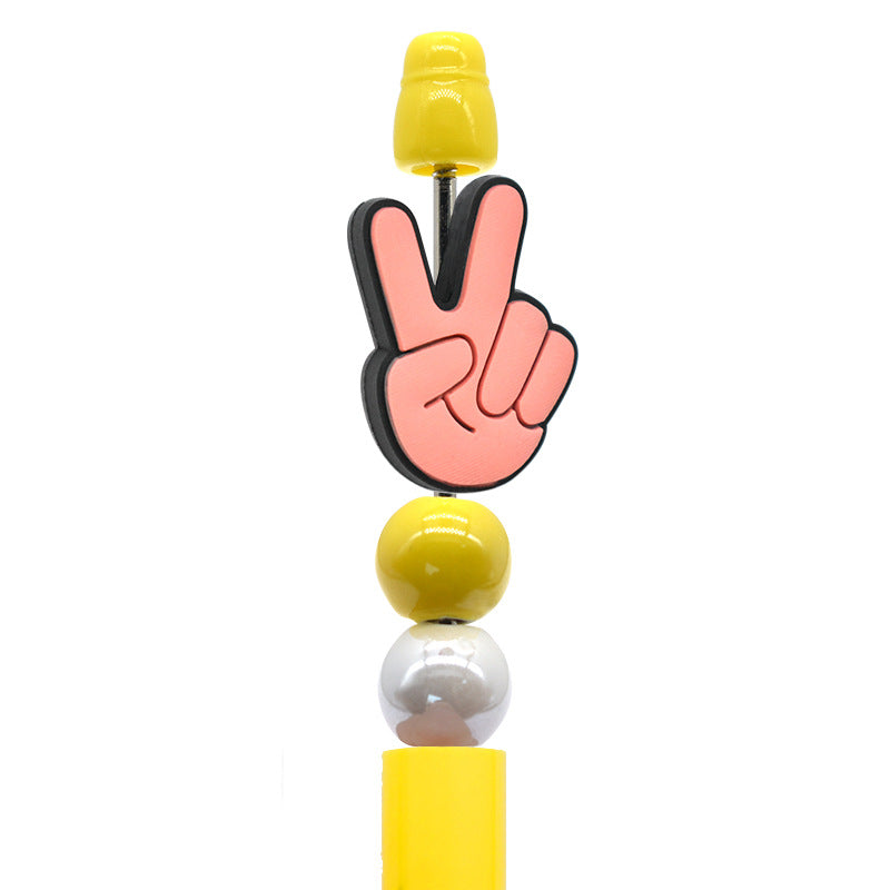 Wholesale  Random 100pcs  High-value love and peace personalized beads