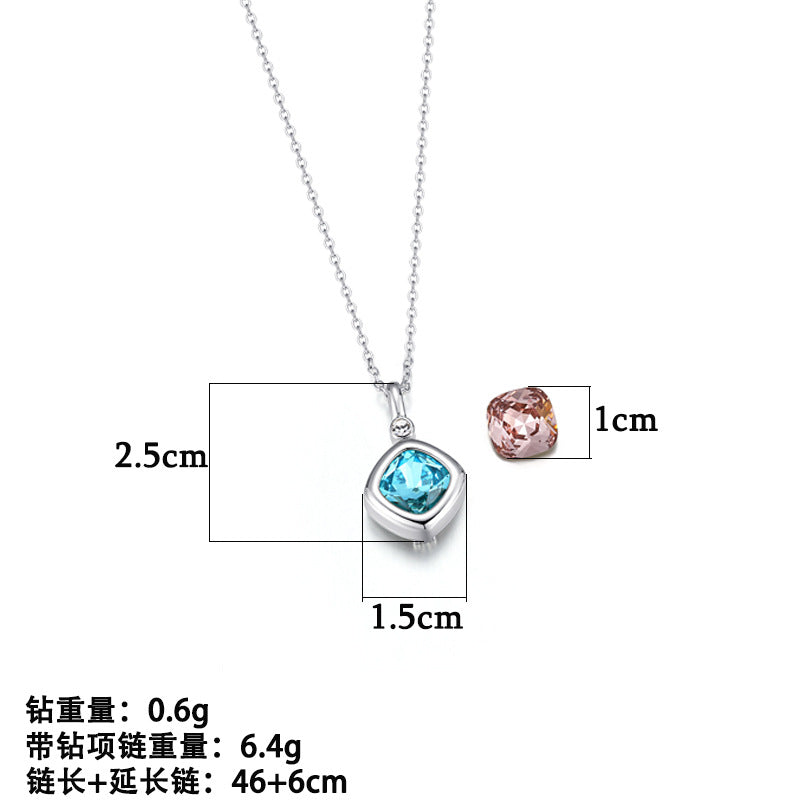 Wholesale Interchangeable zircon necklace