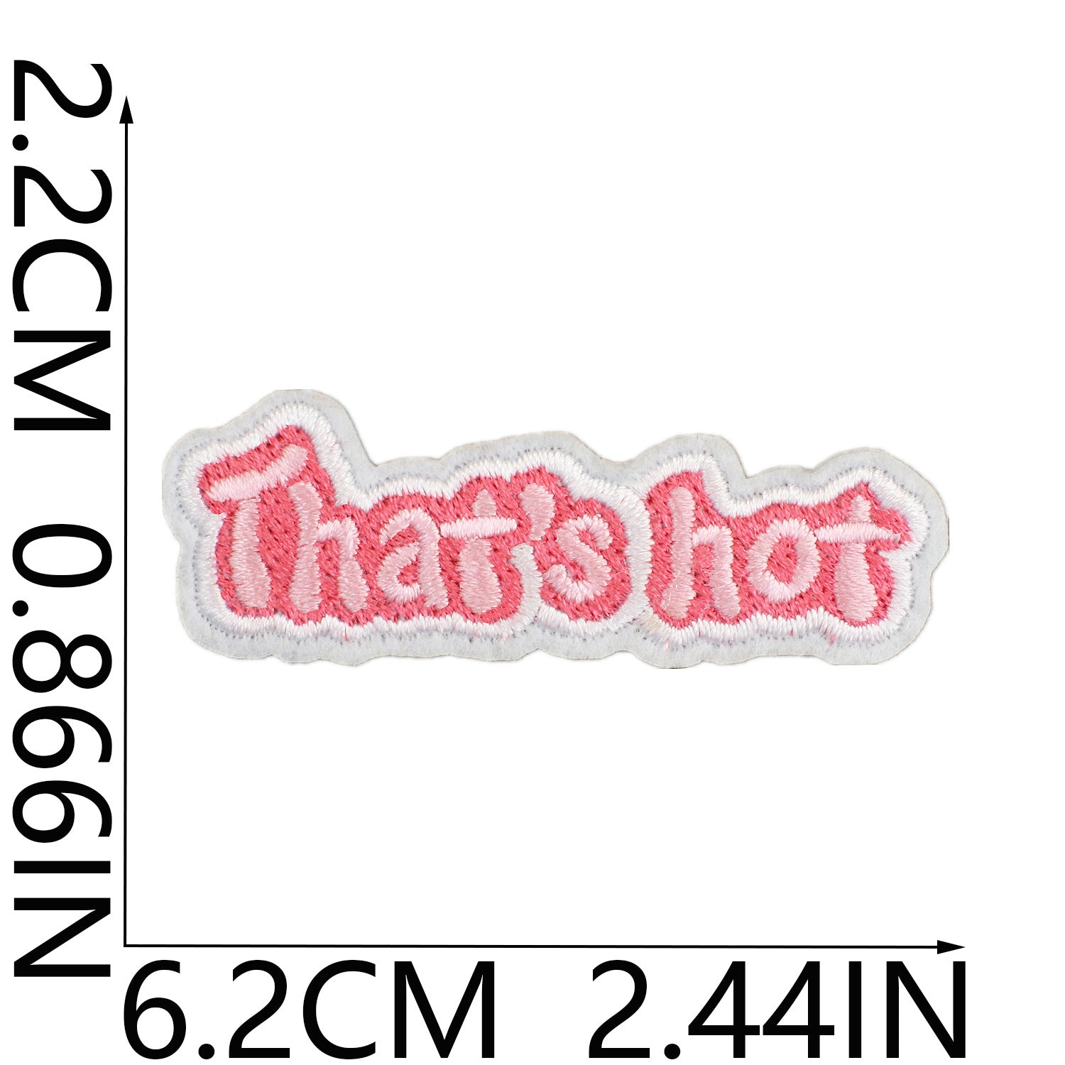 Wholesale Girl's Pink Decorative Embroidered Cloth Sticker