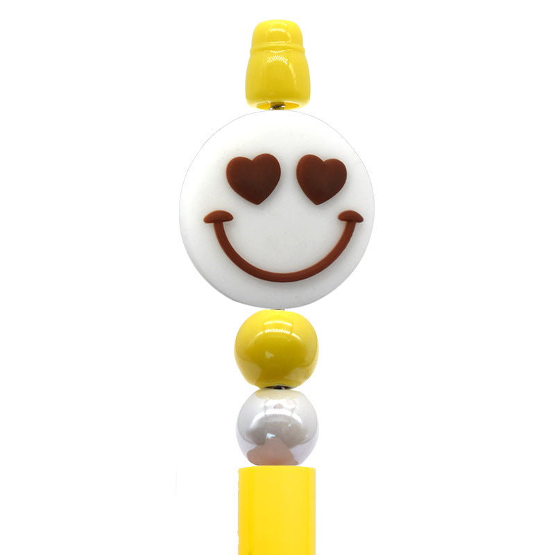 Wholesale Smiley face series cartoon flower Focal Beads