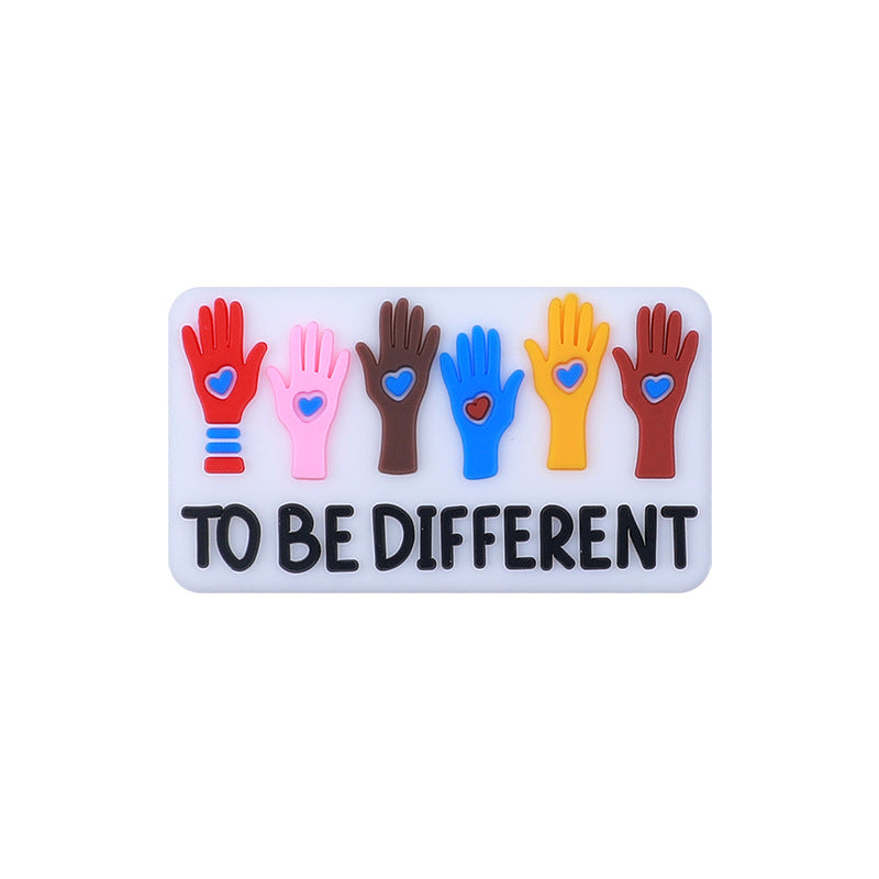 Wholesale 20PCS Cartoon Letters Silicone Beads