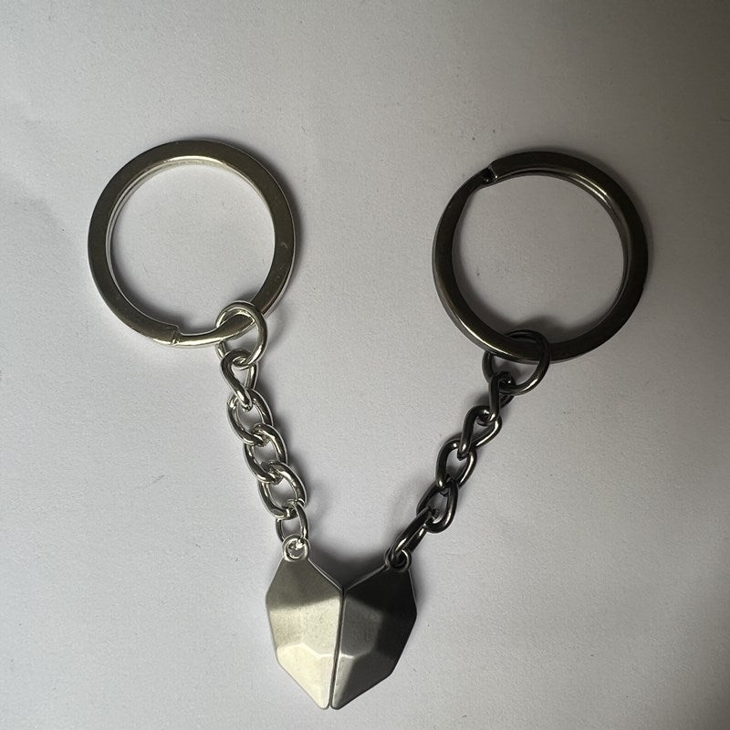 Wholesale Love Couple Wishing Stone Creative Magnet Love Keychains