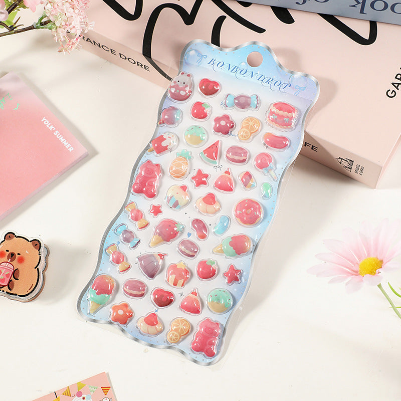 Wholesale Ocean Planet Cartoon Cute Animal 3D Stickers OLY Exclusive